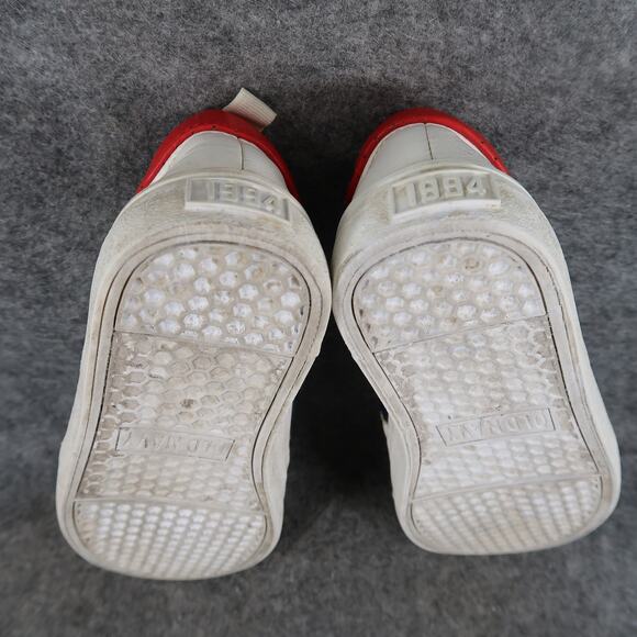 Old Navy Shoes Kids 12 Casual Fashion Sneakers Lace Up Trainers White Red Youth - Picture 10 of 11